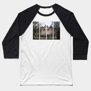 The castle of Sercy is a 12th-century castle in the Bourgogne-Franche-Comte. Cloudy winter day Baseball T-Shirt